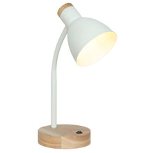 Finley Metal & Timber Desk Lamp with USB